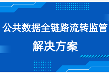 遠(yuǎn)望信息推出公共數(shù)據(jù)全鏈路流轉(zhuǎn)監(jiān)管解決方案